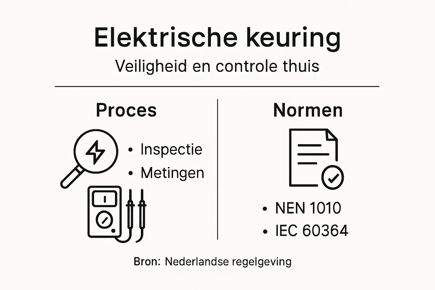 Overzicht van het keuringsproces en de geldende normen voor elektrische installaties