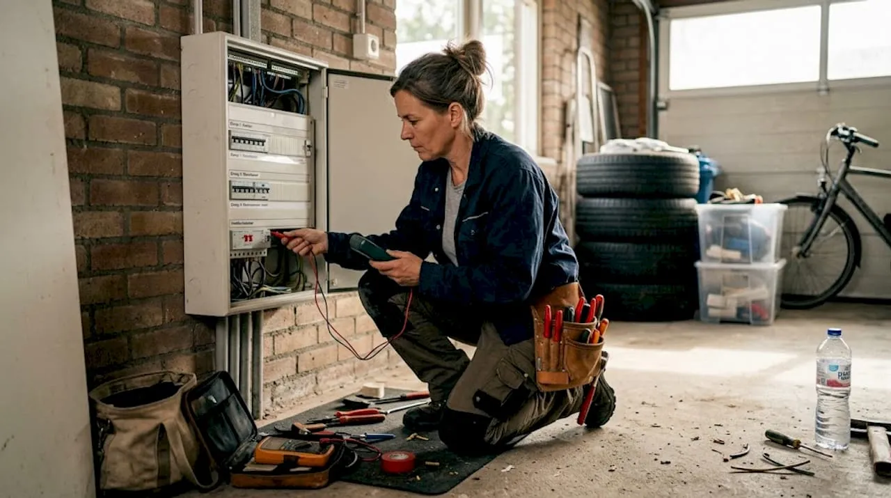 Zo verloopt het bekabelingsproces van een laadpaal in de garage door de installateur