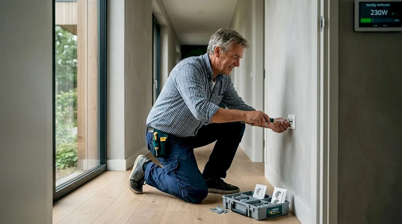De eigenaar van het huis zorgt zelf voor het onderhoud van de stopcontacten.