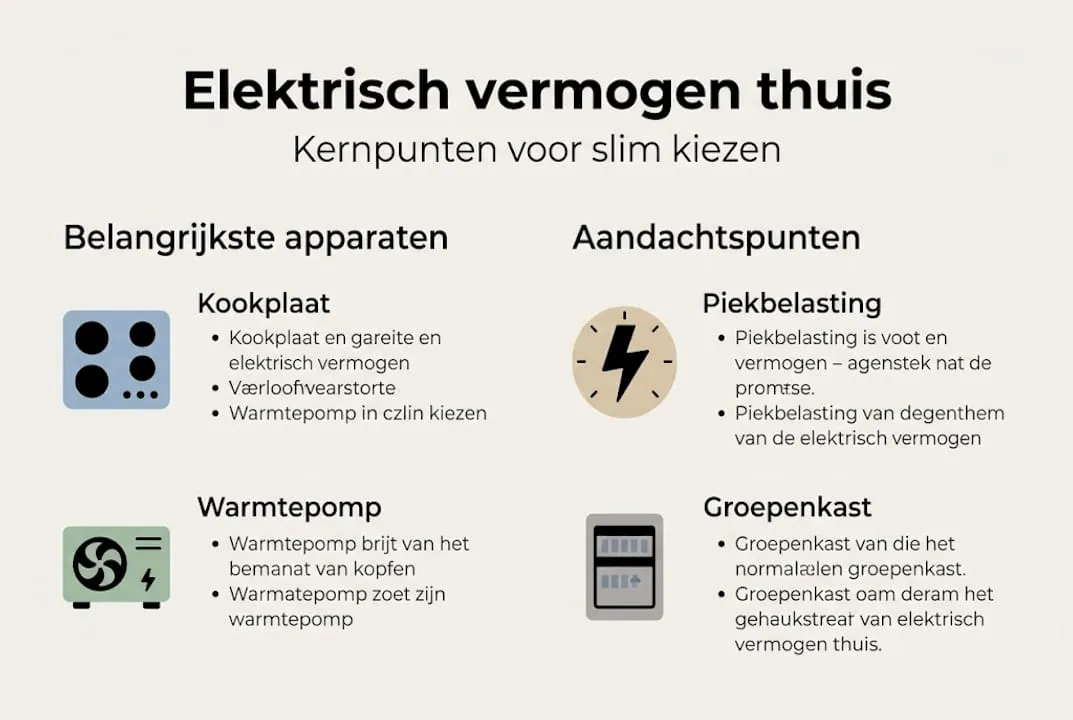 Overzicht: belangrijkste feiten over elektrisch vermogen en veelgebruikte apparaten
