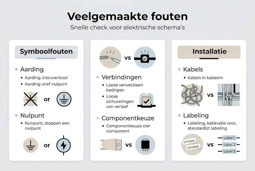 Infographic: de meest voorkomende fouten bij het maken van elektrische schema’s