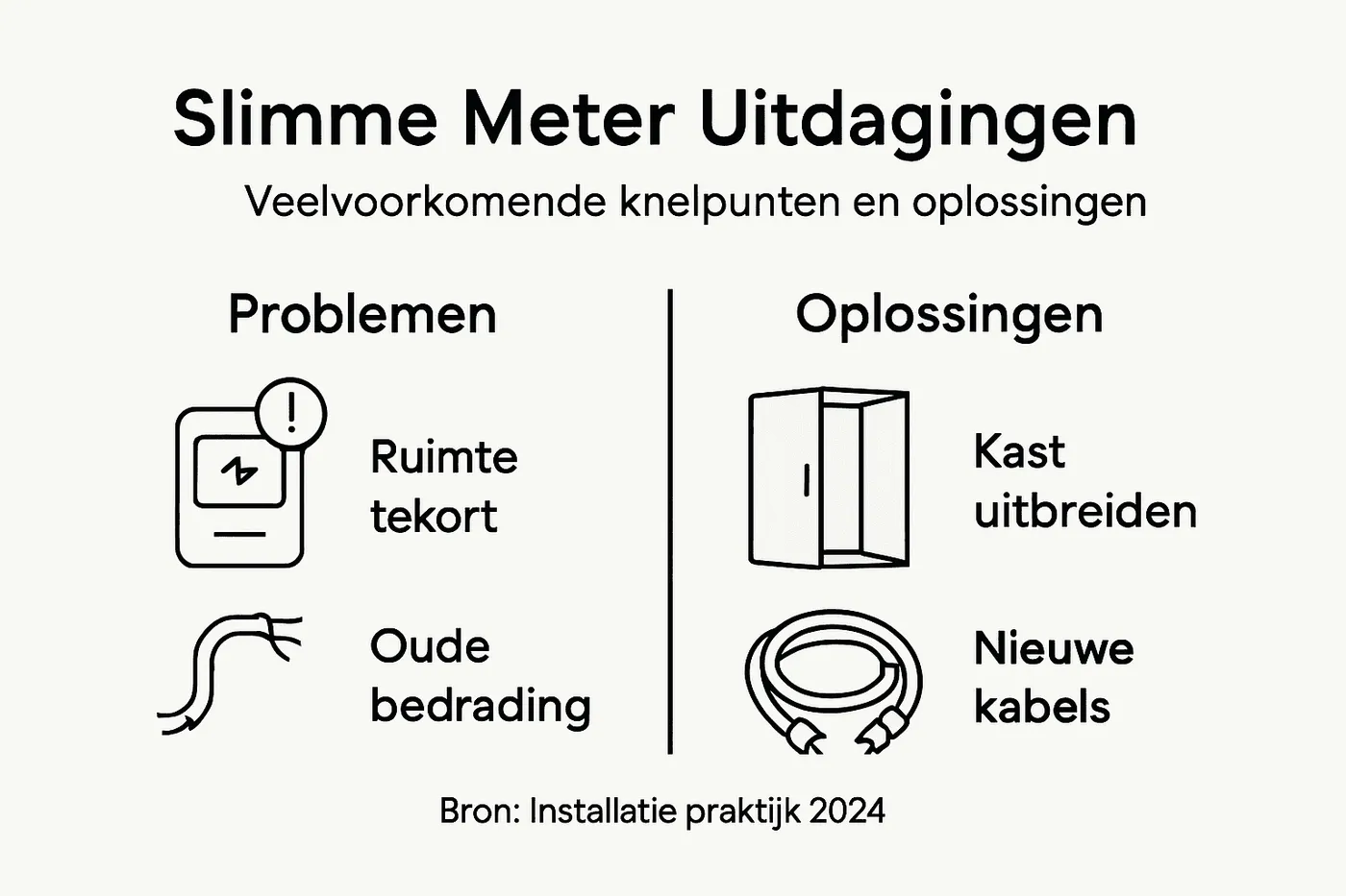 Infographic: uitdagingen én oplossingen rond de slimme meter