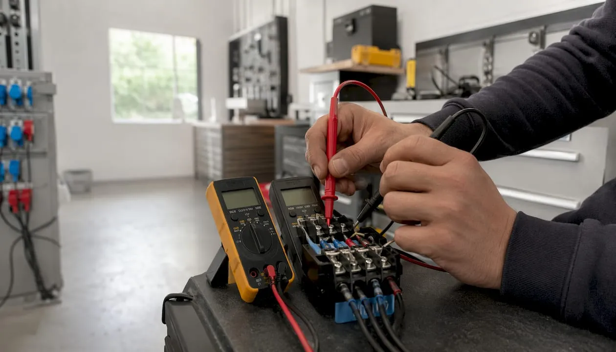 Gedetailleerde spanningscontrole met behulp van meetapparatuur