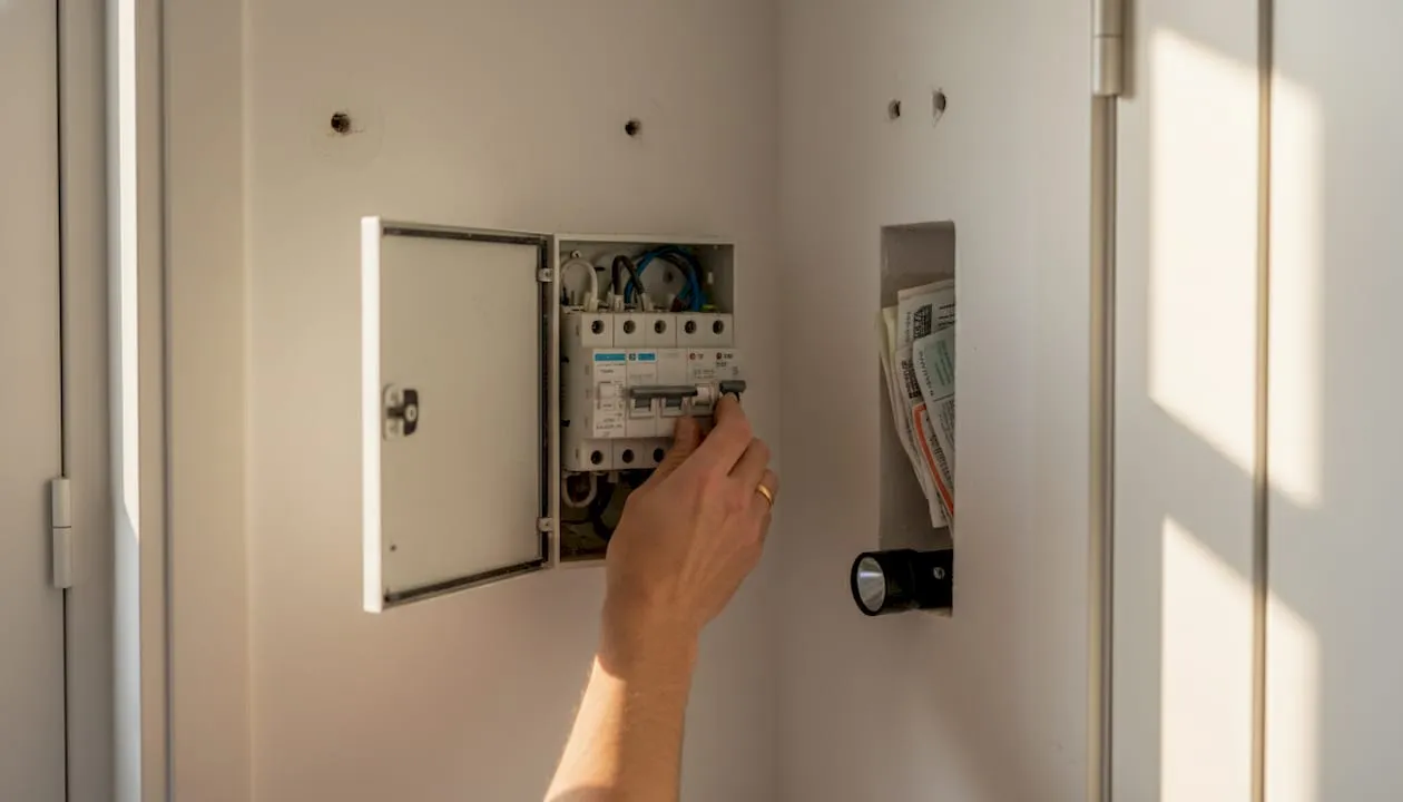 Strak afgewerkte groepenkast als blikvanger in de woning