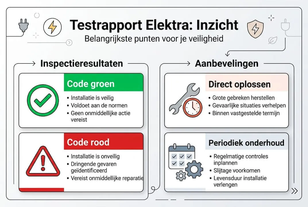Infographic: belangrijkste punten uit het testrapport elektra in één oogopslag