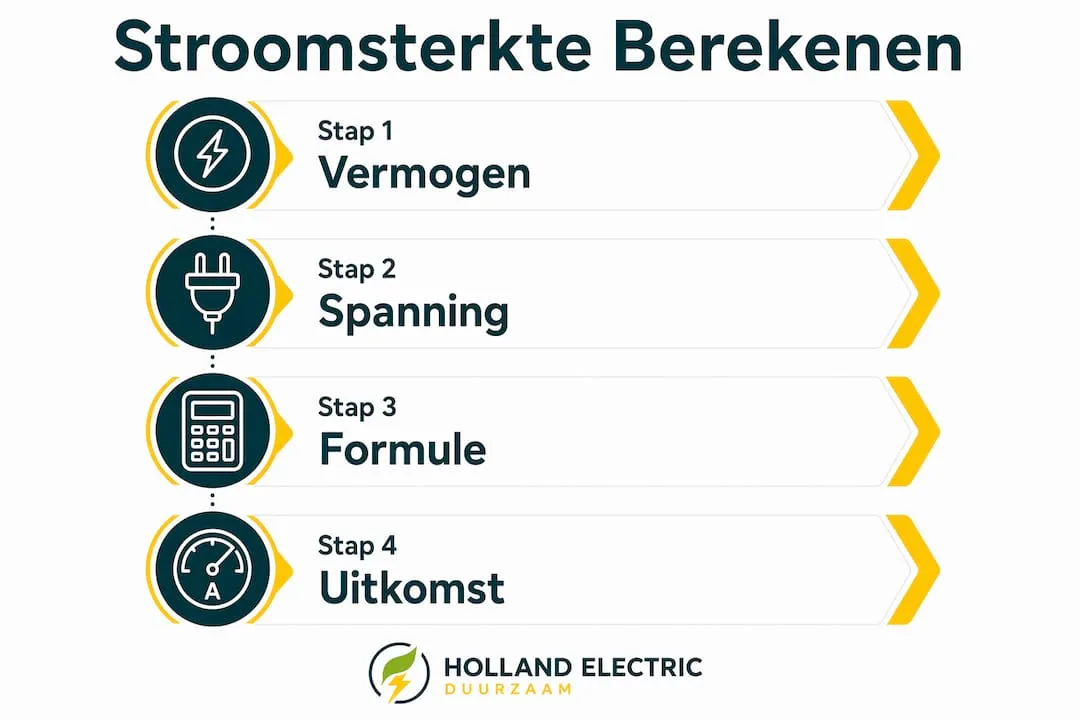 Stroomschema: zo bereken je stap voor stap de stroomsterkte