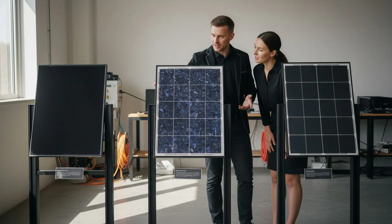 soorten zonnepanelen vergelijking