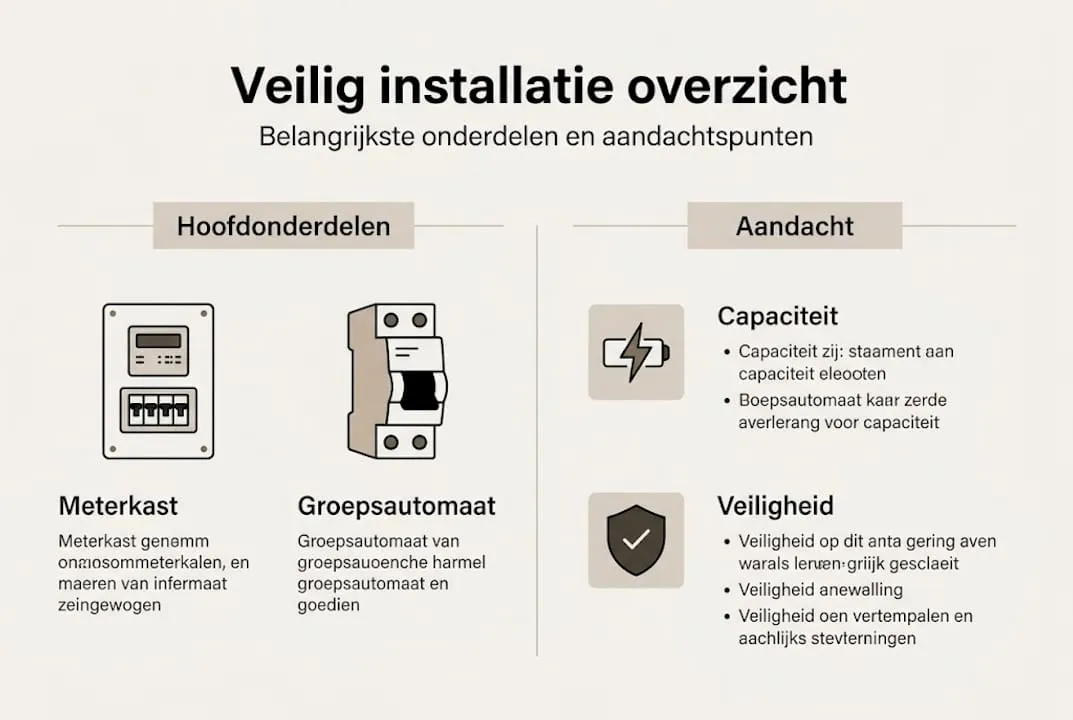 Infographic: een helder overzicht van essentiële onderdelen voor een veilige installatie