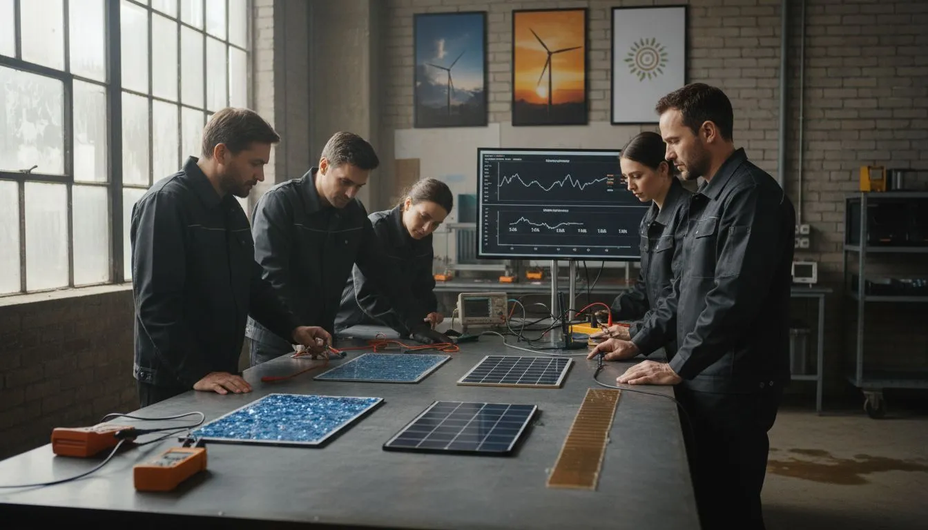 zonnepanelen vergelijking werkplaats