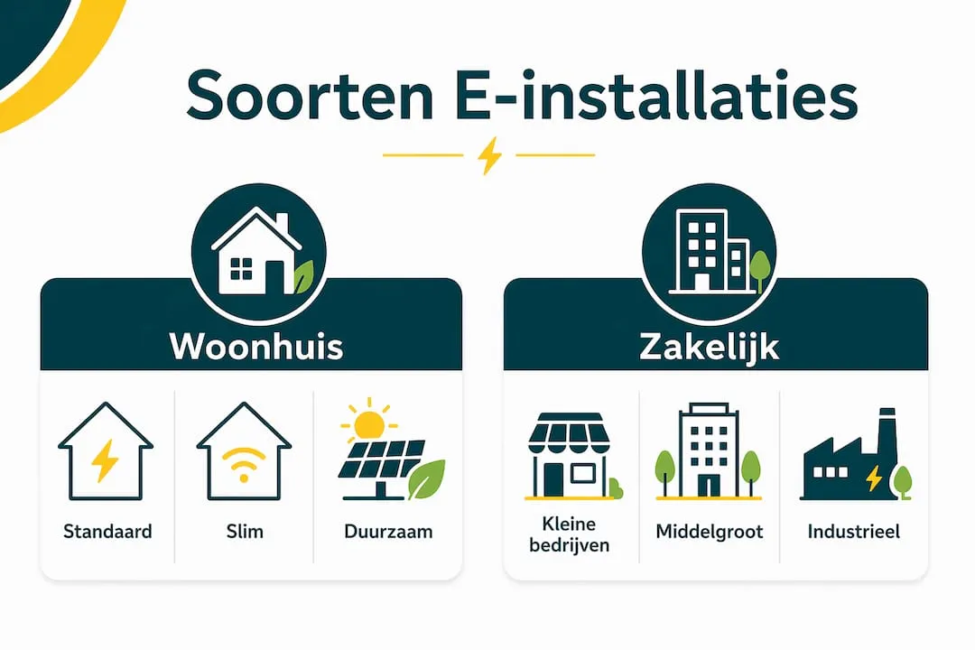Overzicht van verschillende soorten elektrotechnische installaties
