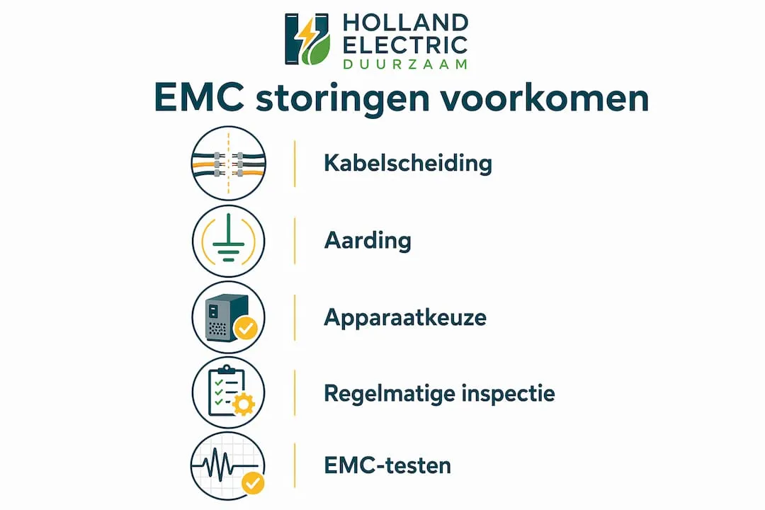 Infographic: praktische stappen om EMC-problemen te voorkomen