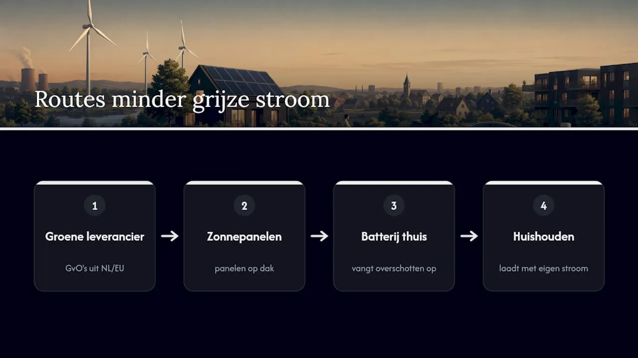Drie wegen naar schonere stroom