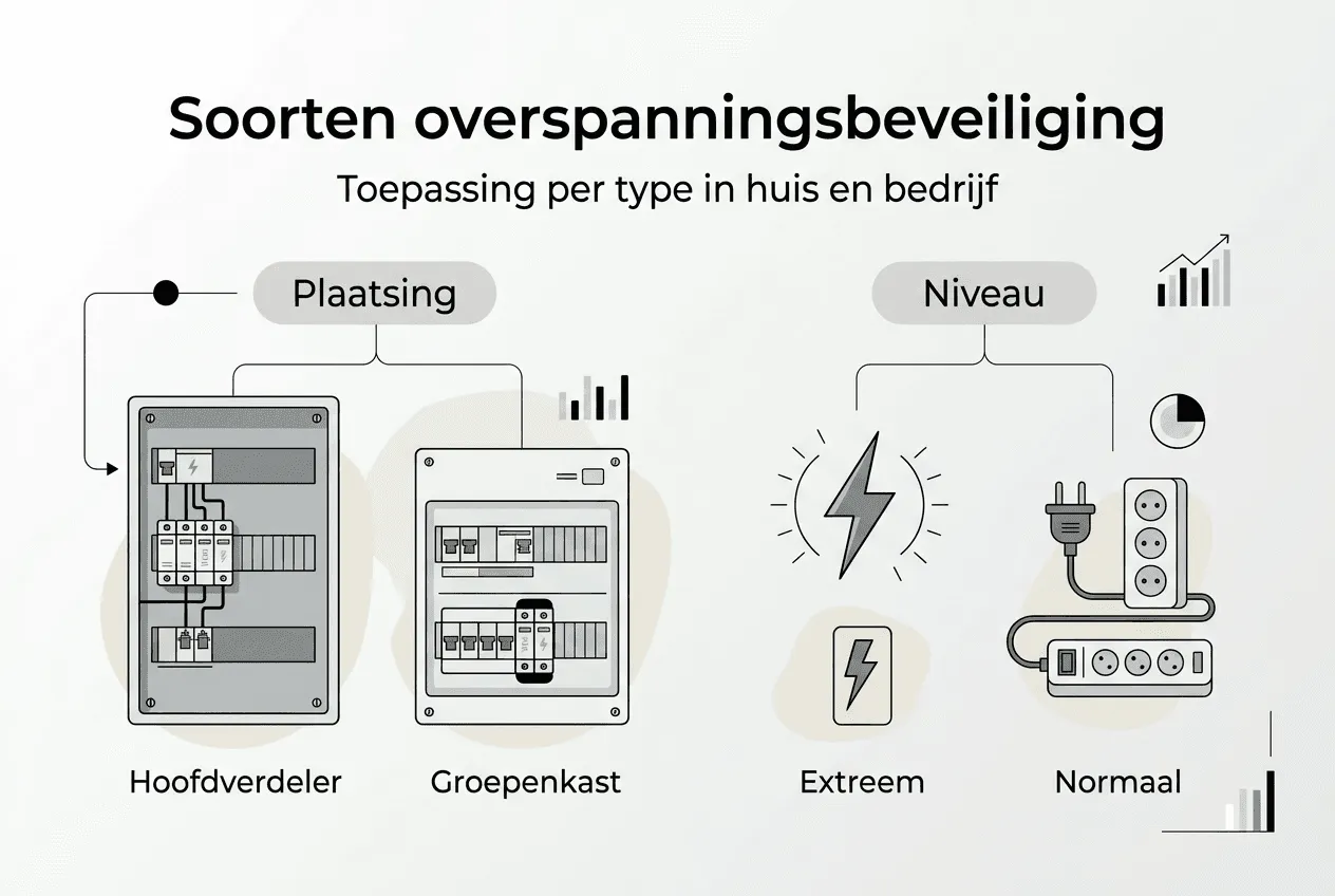 Overzicht: soorten en toepassingen van overspanningsbeveiliging